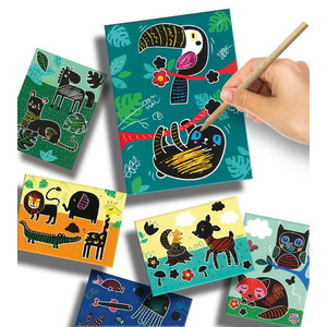 Scratch Art dieren Op is Op
