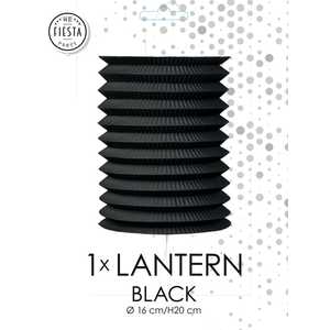 Globos Trek lampion zwart 20 cm Op is Op