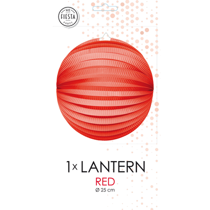 Lampion bol rood 23 cm