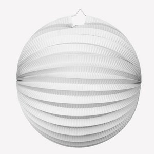 Lampion bol wit 23 cm