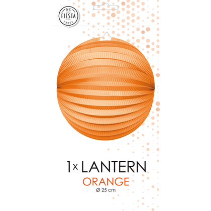 Lampion bol oranje 23 cm