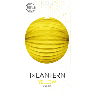 Lampion bol geel 23 cm