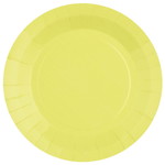 Bordjes pastel lichtgeel 10 stuks Op is Op