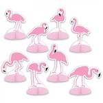 Tafeldecoraties Flamingo 8 stuks