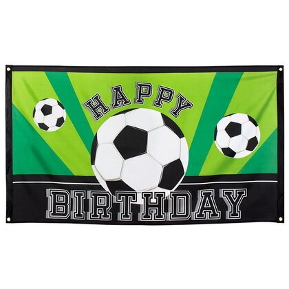 Vlag Voetbal Happy Birthday