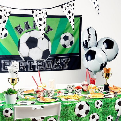 Vlag Voetbal Happy Birthday