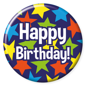 Button Happy Birthday Op is Op