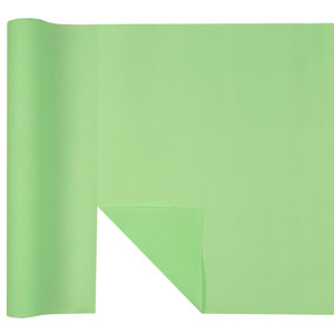 Tafelloper Airlaid pastel lichtgroen 4.8 meter Op is Op