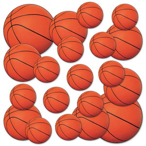 Decoratie Basketbal 20 stuks Op is Op
