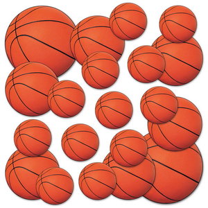 Decoratie Basketbal 20 stuks
