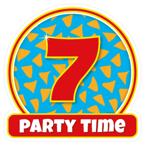 Deurbord 7 jaar party time