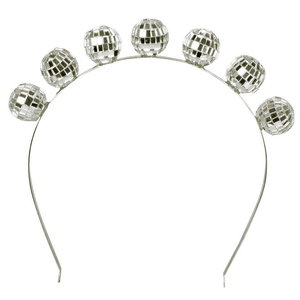 Tiara met 7 discoballen deluxe Op is Op