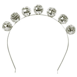 Tiara met 7 discoballen deluxe