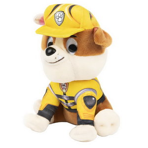 Pluche knuffel Paw Patrol Rubble 15cm luxe