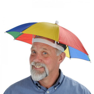Paraplu hoed met 4 kleuren