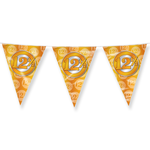 Vlaggenlijn 12.5 jaar getrouwd folie Op is Op