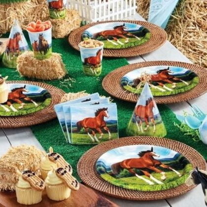 Hangdecoratie paard en veulen 3 stuks