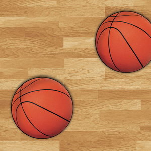 Tafelkleed met Basketballen