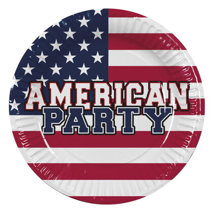 Bordjes American Party 10 stuks