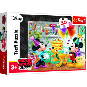 Puzzel Disney verjaardag 30 stukjes Op is Op