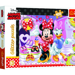 Puzzel Disney met glitter 100 stukjes Op is Op