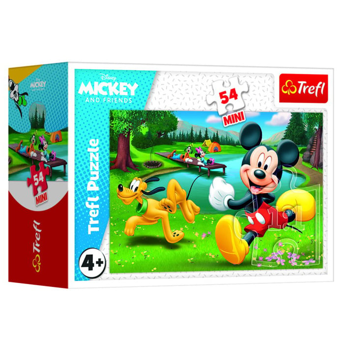 Mini Puzzel Disney kamperen 54 stukjes