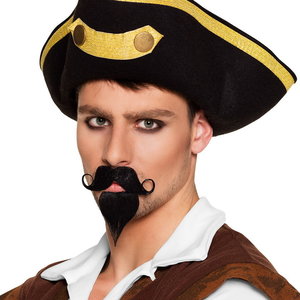 Snor met sikje Don Juan zwart Op is Op