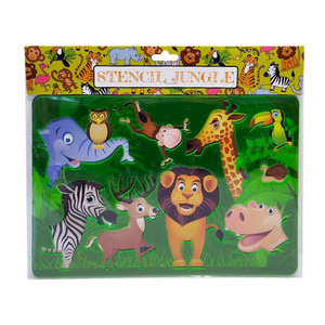 Stencil sjabloon Jungle dieren