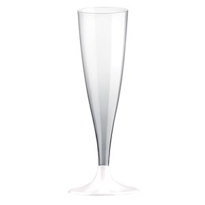 Party Proost glas met wit voetje 10 stuks