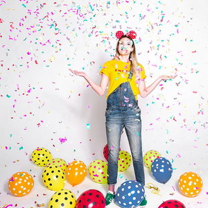 Confetti Cannon gekleurd 20cm Op is Op