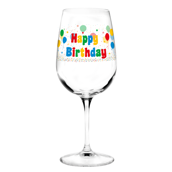 Wijnglas Happy Birthday