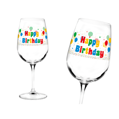 Wijnglas Happy Birthday