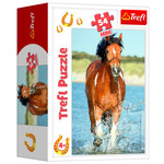 Mini Puzzel paard in water 54 stukjes Op is Op