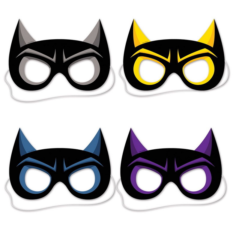 Maskers Superhelden 4 stuks