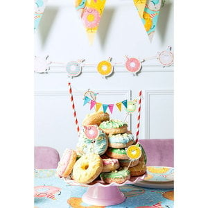 Taartdecoraties Donuts 7-delig