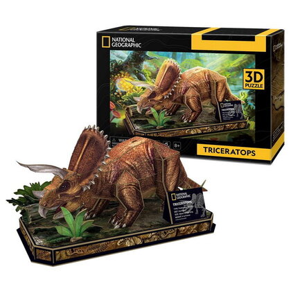 Puzzel dinosaurus 3D Triceratops