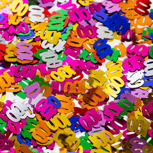 Globos Tafelconfetti 100 jaar gekleurd