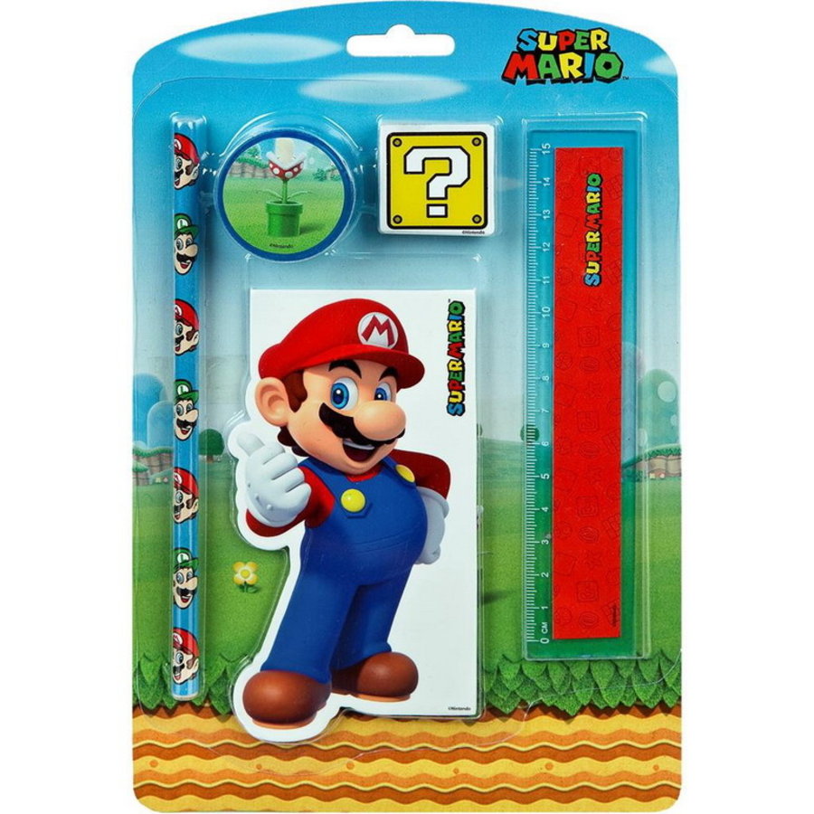 Verplicht wang matras Teken set Super Mario - Super Mario spelletjes speelgoed en versiering -  Feestartikelen.nl