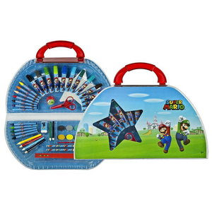 Kleurkoffer Super-Mario luxe 51-delig Op is Op