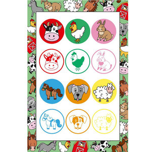 Stempels Boerderij 6 stuks Op is Op