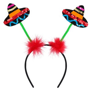 Diadeem met wiebelende Sombrero's Op is Op