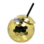 Drinkbeker Discobal goudkleurig Op is Op