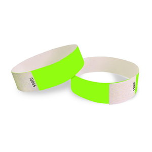 Polsbandjes fluor groen 5 stuks Op is Op