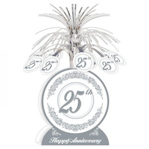 Tafeldecoratie 25 jaar getrouwd luxe Op is Op