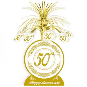 Tafeldecoratie 50 jaar getrouwd luxe