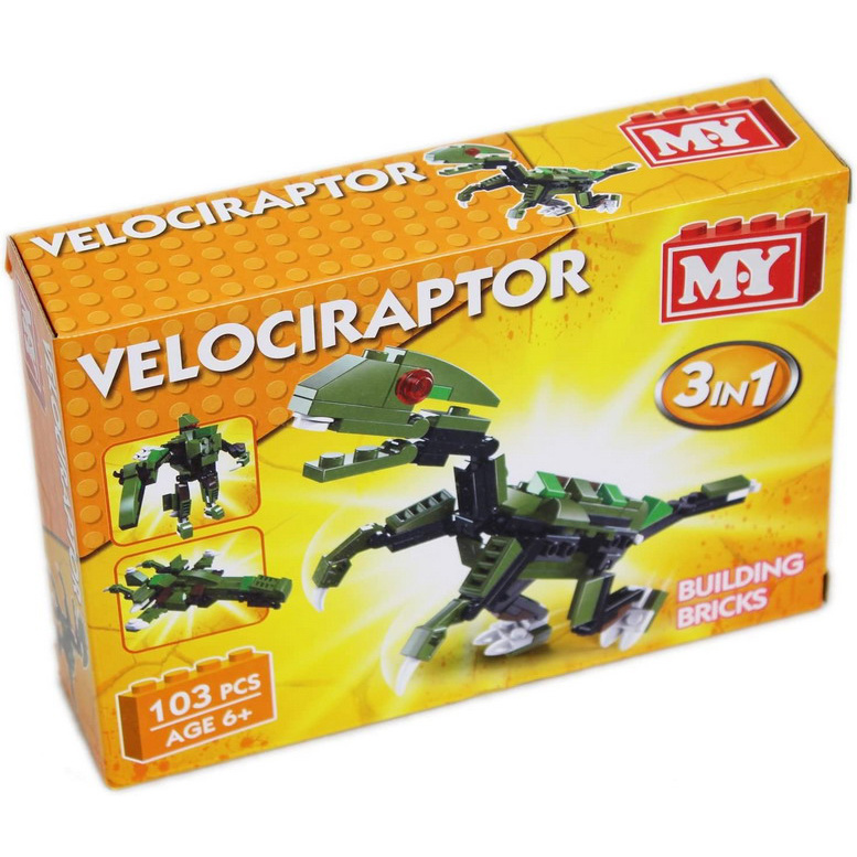 Dinosaurus Bricks Velociraptor