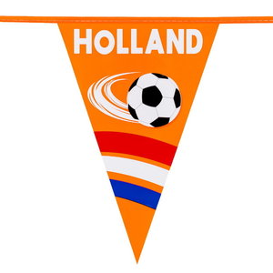 Vlaggenlijn Holland met voetbal