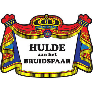 Deurbord Hulde aan het bruidspaar classic