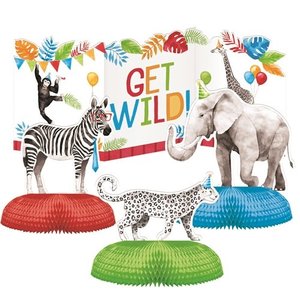 Tafeldecoraties Safari Animals 4-delig luxe