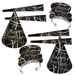 Happy New Year pakket hoedjes en toeters Op is Op